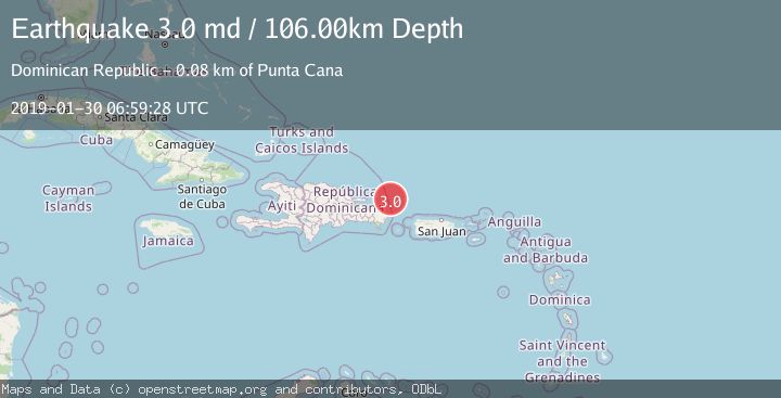 Map of DOMINICAN REPUBLIC REGION