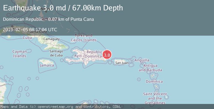 Map of DOMINICAN REPUBLIC REGION