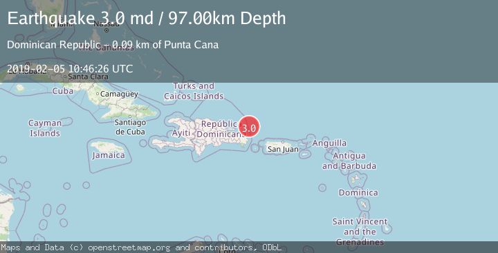 Map of DOMINICAN REPUBLIC REGION