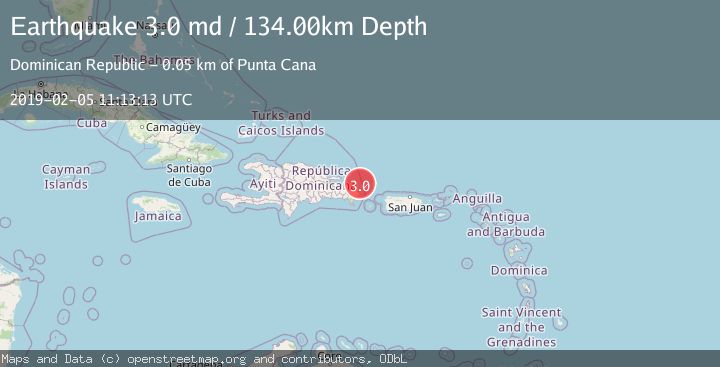 Map of DOMINICAN REPUBLIC REGION