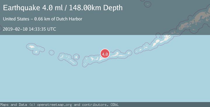 Map of ANDREANOF ISLANDS, ALEUTIAN IS.
