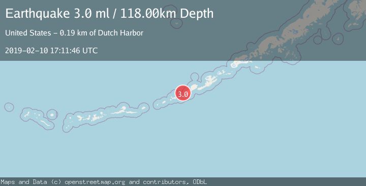 Map of FOX ISLANDS, ALEUTIAN ISLANDS