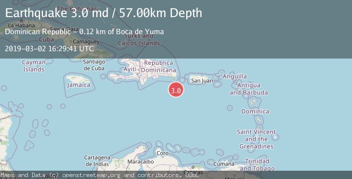 Map of DOMINICAN REPUBLIC REGION