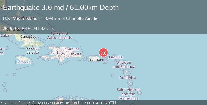 Map of VIRGIN ISLANDS REGION
