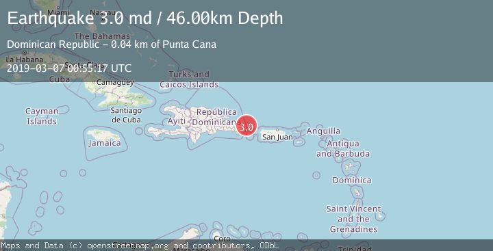 Map of DOMINICAN REPUBLIC REGION