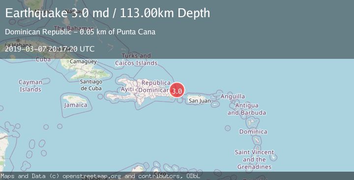Map of DOMINICAN REPUBLIC REGION