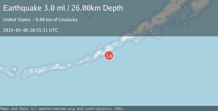 Map of FOX ISLANDS, ALEUTIAN ISLANDS
