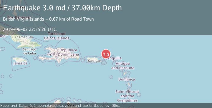 Map of VIRGIN ISLANDS REGION