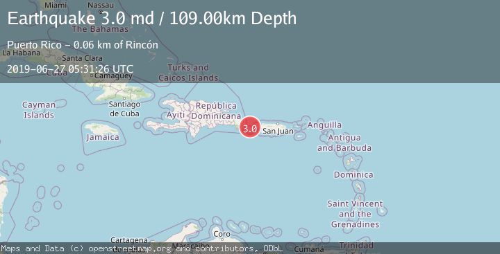 Map of MONA PASSAGE, PUERTO RICO