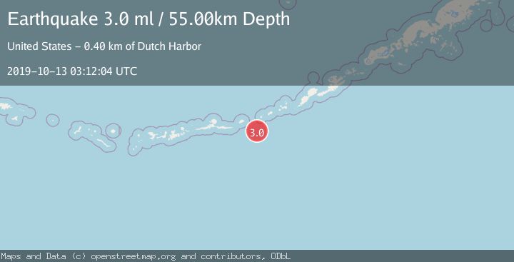 Map of FOX ISLANDS, ALEUTIAN ISLANDS