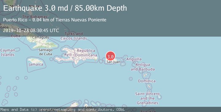 Map of PUERTO RICO REGION