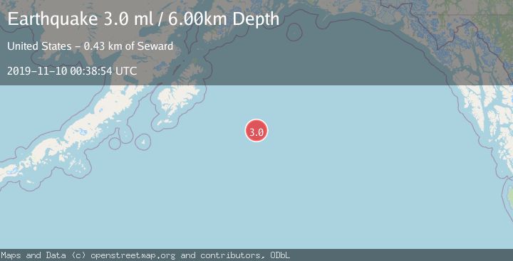 Map of GULF OF ALASKA