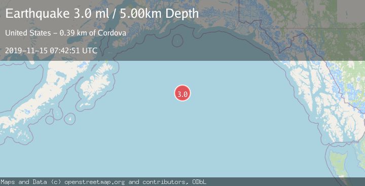 Map of GULF OF ALASKA