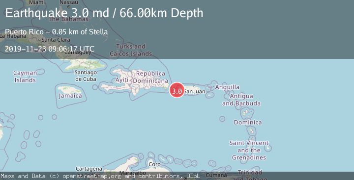 Map of MONA PASSAGE, PUERTO RICO