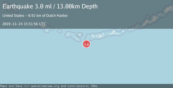 Map of ANDREANOF ISLANDS, ALEUTIAN IS.