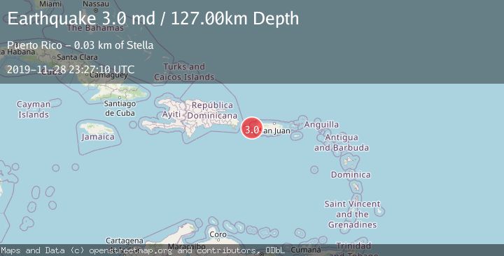 Map of MONA PASSAGE, PUERTO RICO