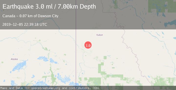 Map of SOUTHERN YUKON TERRITORY, CANADA