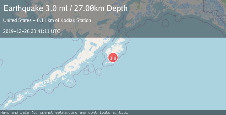Map of KODIAK ISLAND REGION, ALASKA