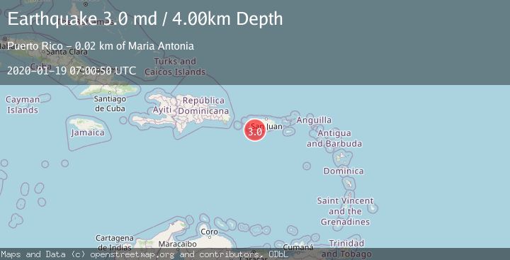 Map of PUERTO RICO REGION