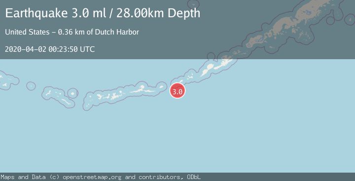 Map of FOX ISLANDS, ALEUTIAN ISLANDS