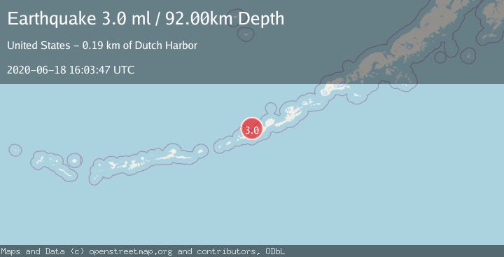 Map of FOX ISLANDS, ALEUTIAN ISLANDS