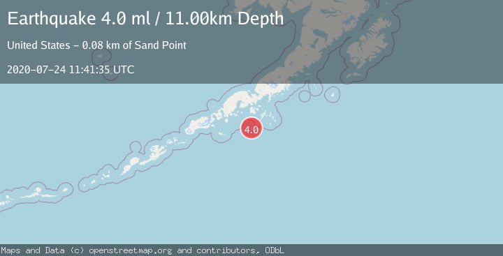 Map of ALASKA PENINSULA