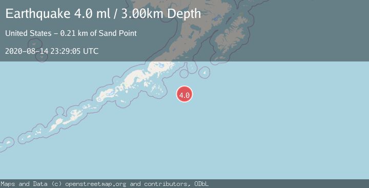 Map of SOUTH OF ALASKA