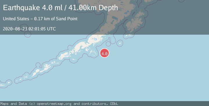 Map of SOUTH OF ALASKA