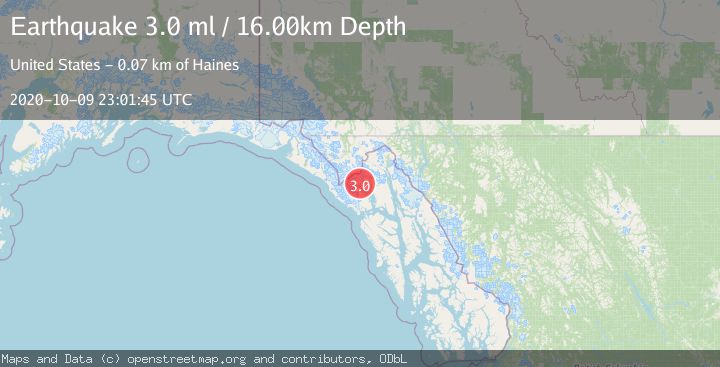 Map of SOUTHEASTERN ALASKA