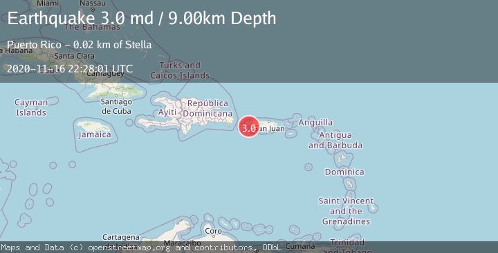 Map of MONA PASSAGE, PUERTO RICO