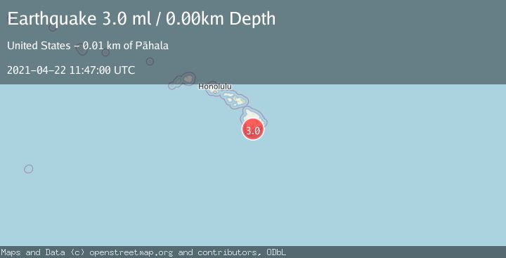 Map of ISLAND OF HAWAII, HAWAII