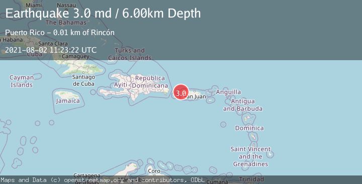Map of MONA PASSAGE, PUERTO RICO