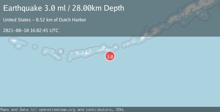 Map of ANDREANOF ISLANDS, ALEUTIAN IS.