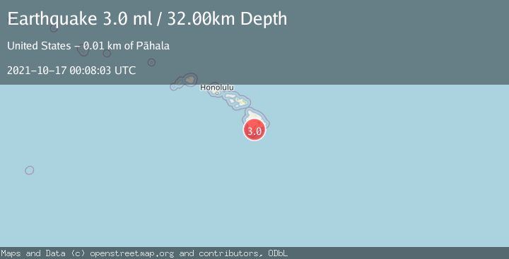 Map of ISLAND OF HAWAII, HAWAII