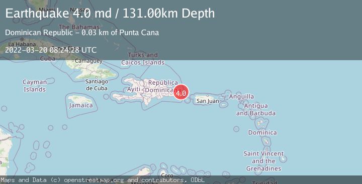 Map of DOMINICAN REPUBLIC REGION