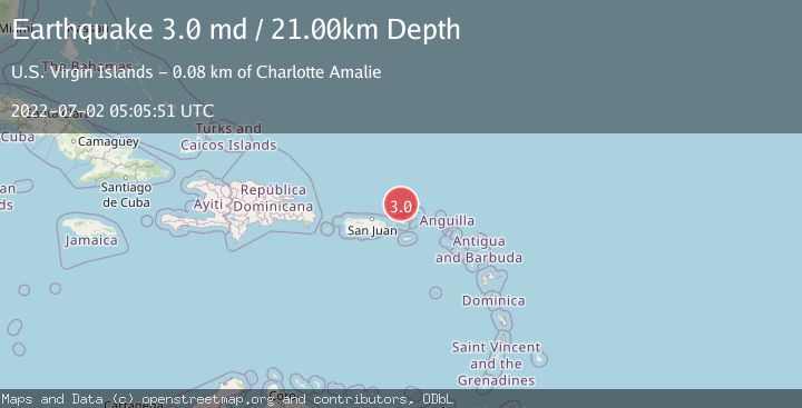 Map of VIRGIN ISLANDS REGION