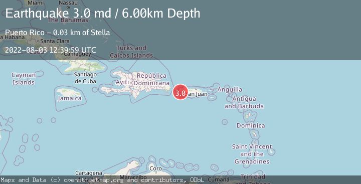 Map of MONA PASSAGE, PUERTO RICO