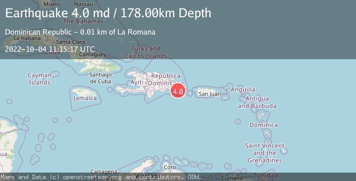 Map of DOMINICAN REPUBLIC REGION