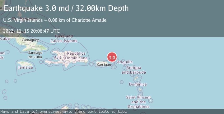 Map of VIRGIN ISLANDS REGION