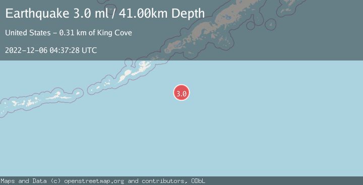 Map of SOUTH OF ALASKA