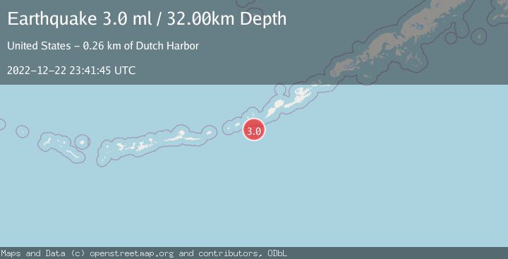 Map of FOX ISLANDS, ALEUTIAN ISLANDS