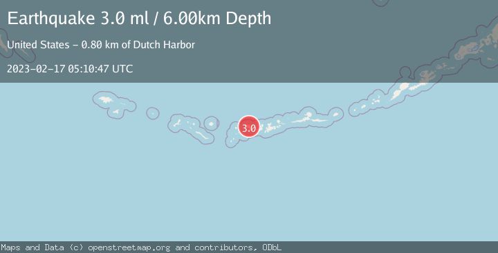 Map of ANDREANOF ISLANDS, ALEUTIAN IS.