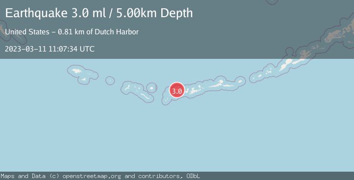 Map of ANDREANOF ISLANDS, ALEUTIAN IS.