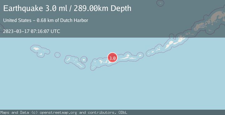 Map of ANDREANOF ISLANDS, ALEUTIAN IS.