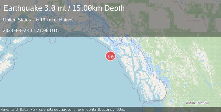 Map of SOUTHEASTERN ALASKA