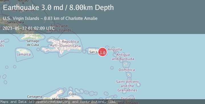 Map of VIRGIN ISLANDS REGION
