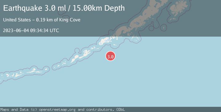 Map of UNIMAK ISLAND REGION, ALASKA