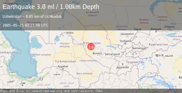 Map of WESTERN UZBEKISTAN