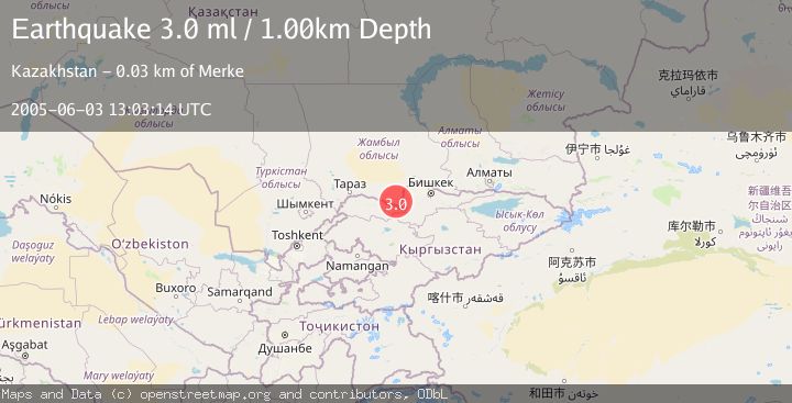 Map of CENTRAL KAZAKHSTAN