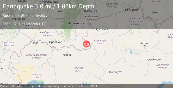 Map of RUSSIA-KAZAKHSTAN BORDER REGION